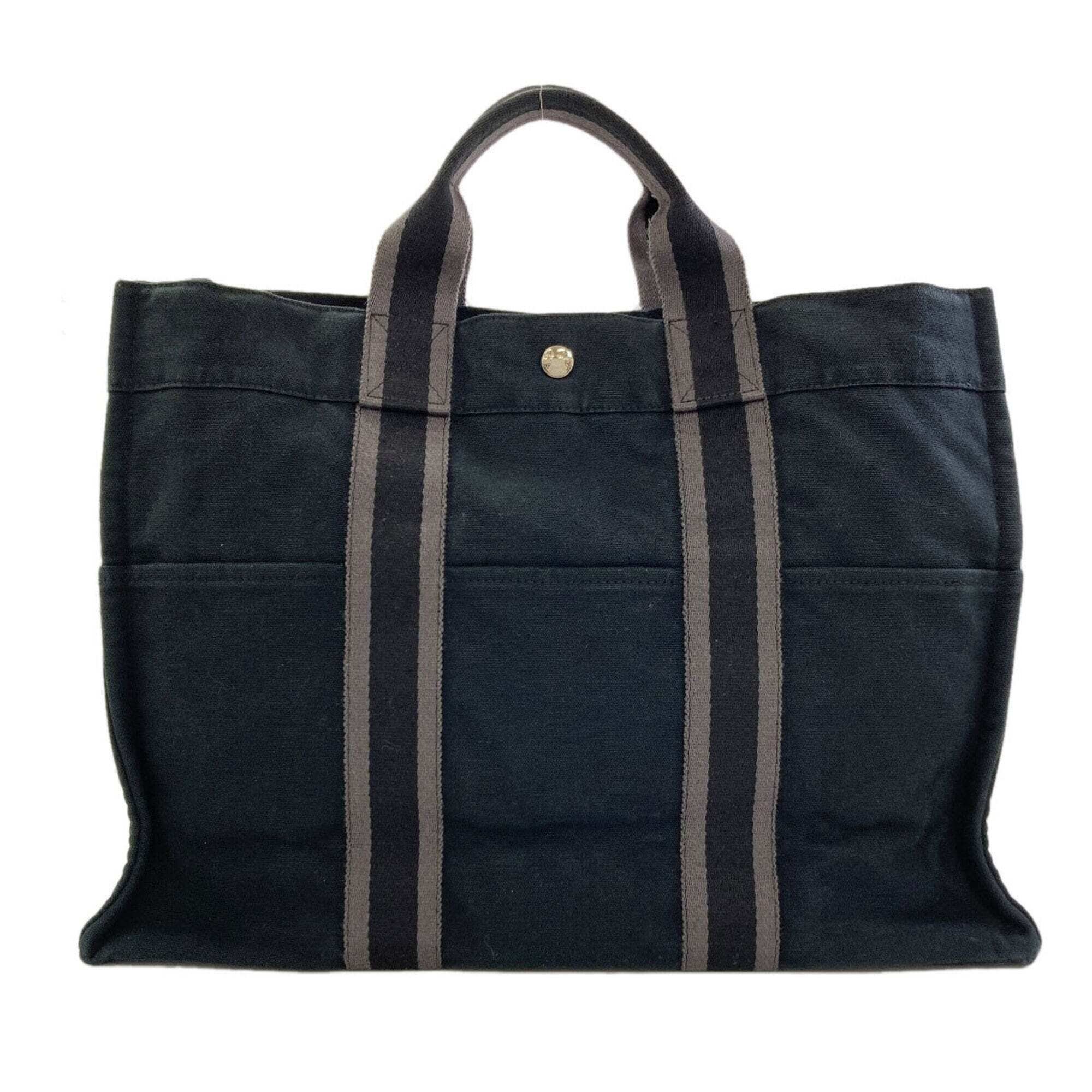Hermes Sac Fourre-Tout Mm Silver Hardware Handbag Canvas Women's Hermes
